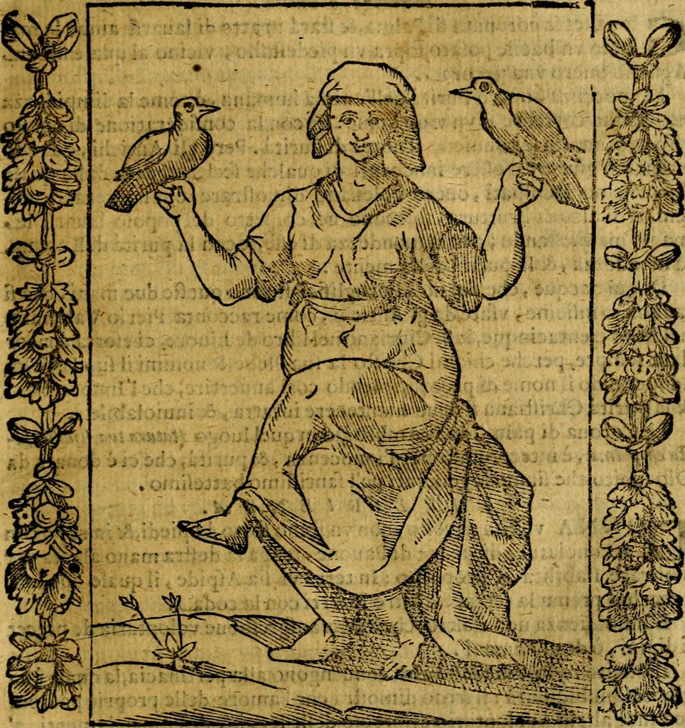 An illustration from Iconologia, overo Descrittione di diverse imagini cauate dall'antichità, & di propria inuentione,, 1603, leaf 254