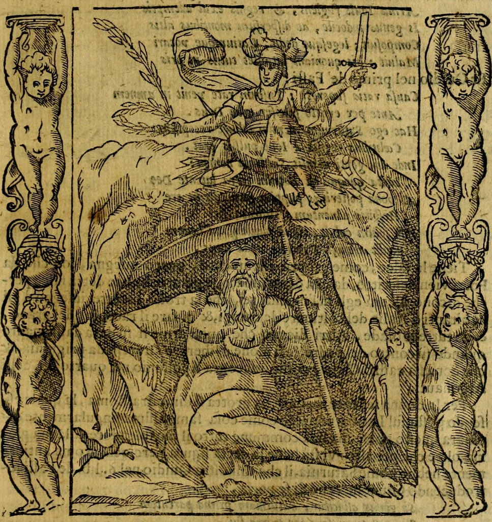 An illustration from Iconologia, overo Descrittione di diverse imagini cauate dall'antichità, & di propria inuentione,, 1603, leaf 278