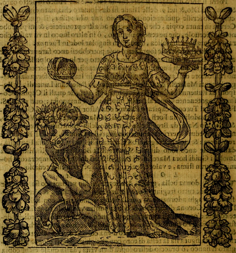 An illustration from Iconologia, overo Descrittione di diverse imagini cauate dall'antichità, & di propria inuentione,, 1603, leaf 293