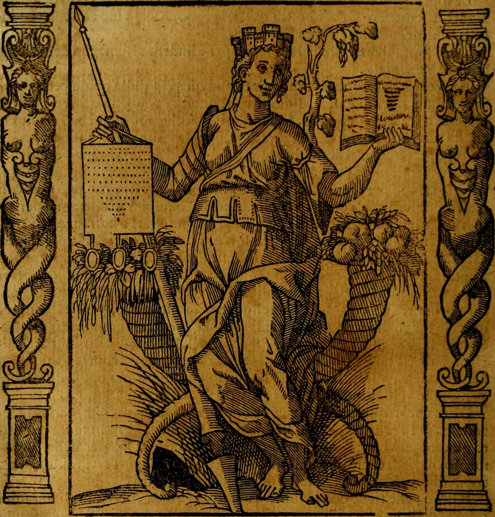 An illustration from Iconologia, overo Descrittione di diverse imagini cauate dall'antichità, & di propria inuentione,, 1603, leaf 299