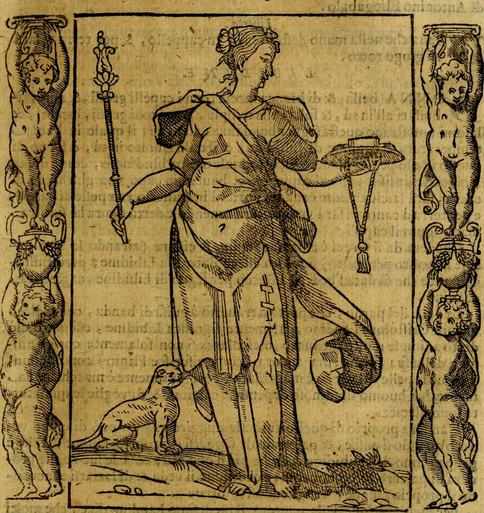 An illustration from Iconologia, overo Descrittione di diverse imagini cauate dall'antichità, & di propria inuentione,, 1603, leaf 312