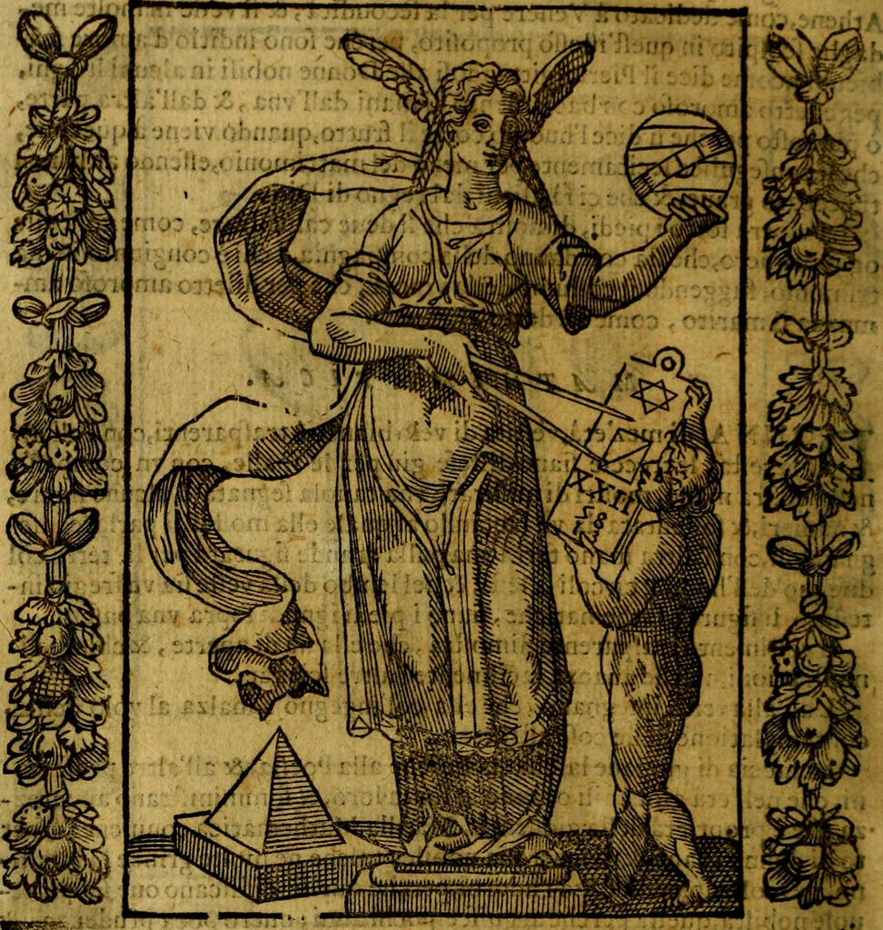 An illustration from Iconologia, overo Descrittione di diverse imagini cauate dall'antichità, & di propria inuentione,, 1603, leaf 327