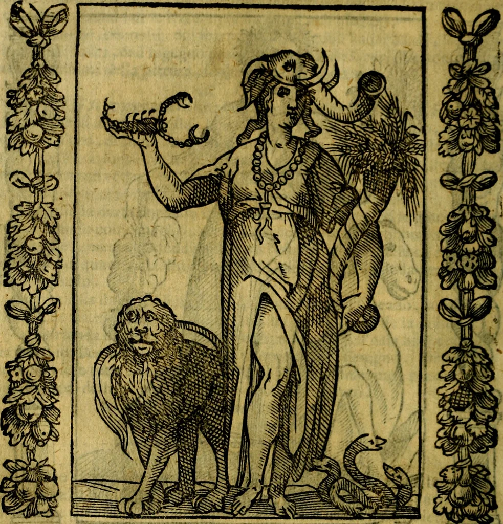 An illustration from Iconologia, overo Descrittione di diverse imagini cauate dall'antichità, & di propria inuentione,, 1603, leaf 355