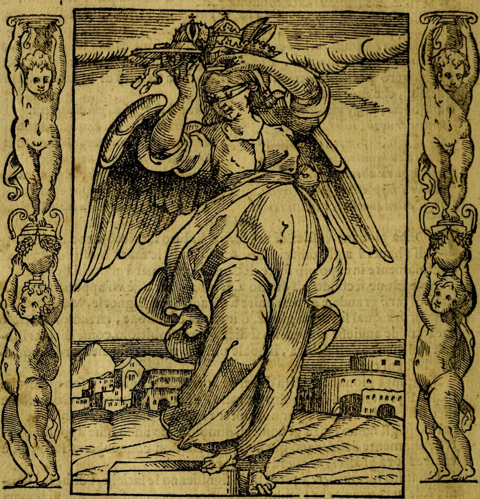 An illustration from Iconologia, overo Descrittione di diverse imagini cauate dall'antichità, & di propria inuentione,, 1603, leaf 39