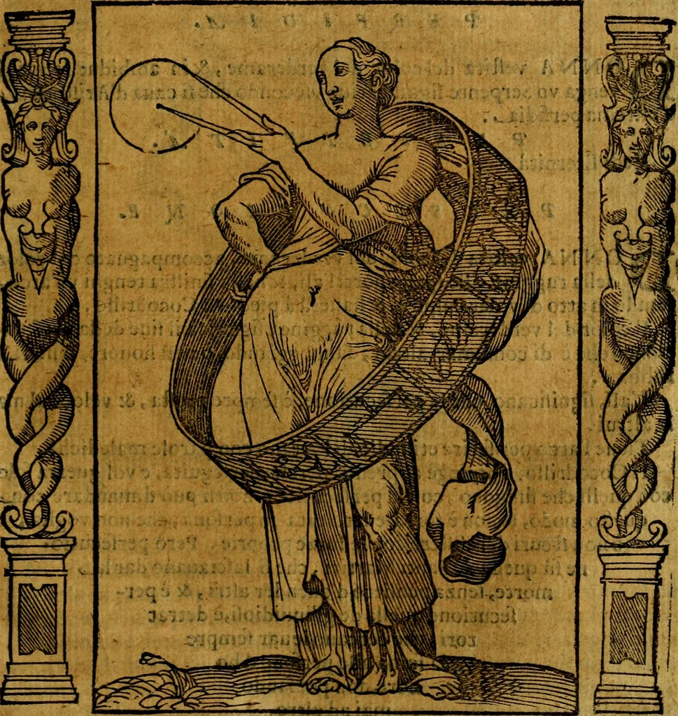 An illustration from Iconologia, overo Descrittione di diverse imagini cauate dall'antichità, & di propria inuentione,, 1603, leaf 410