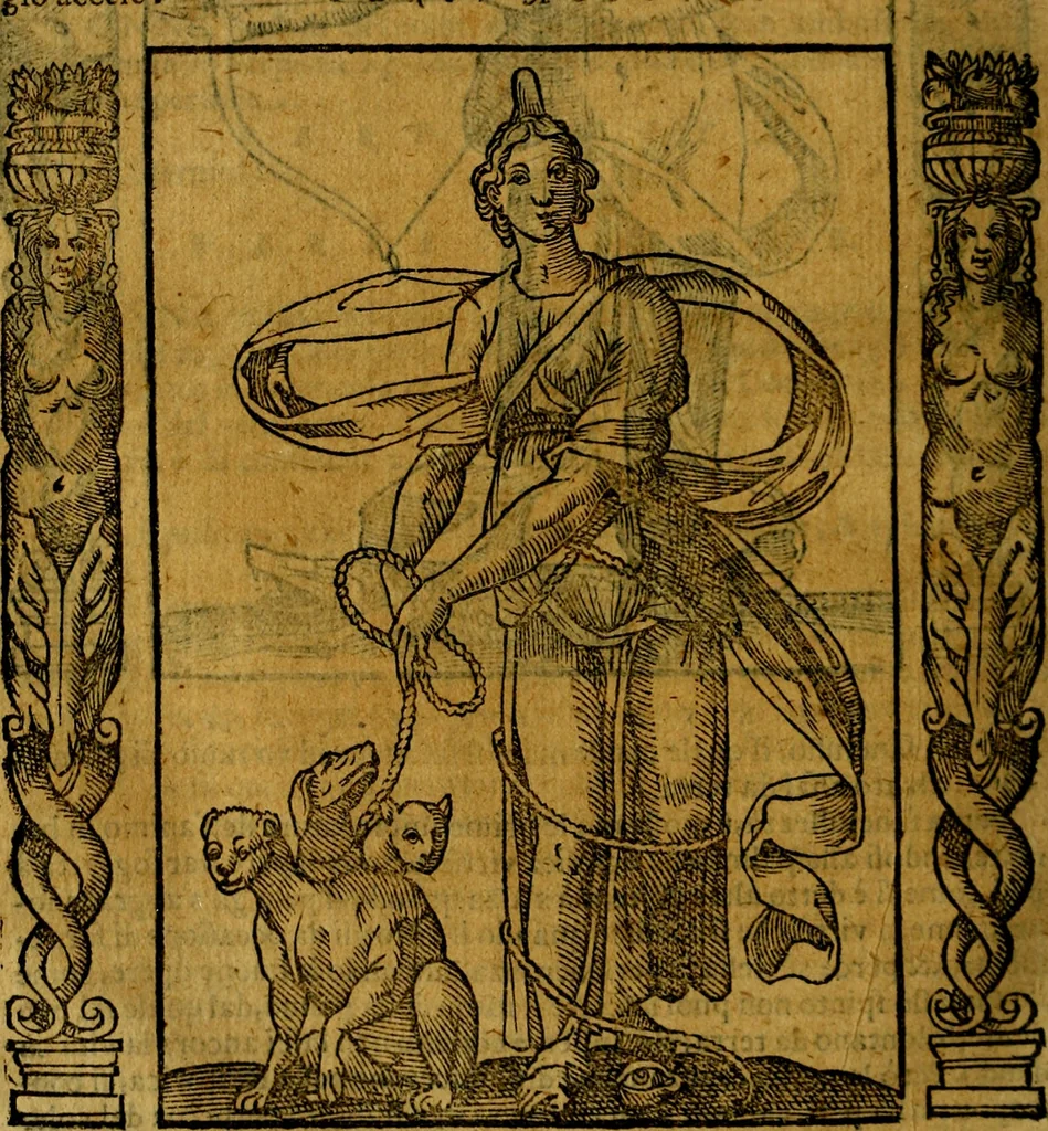 An illustration from Iconologia, overo Descrittione di diverse imagini cauate dall'antichità, & di propria inuentione,, 1603, leaf 413