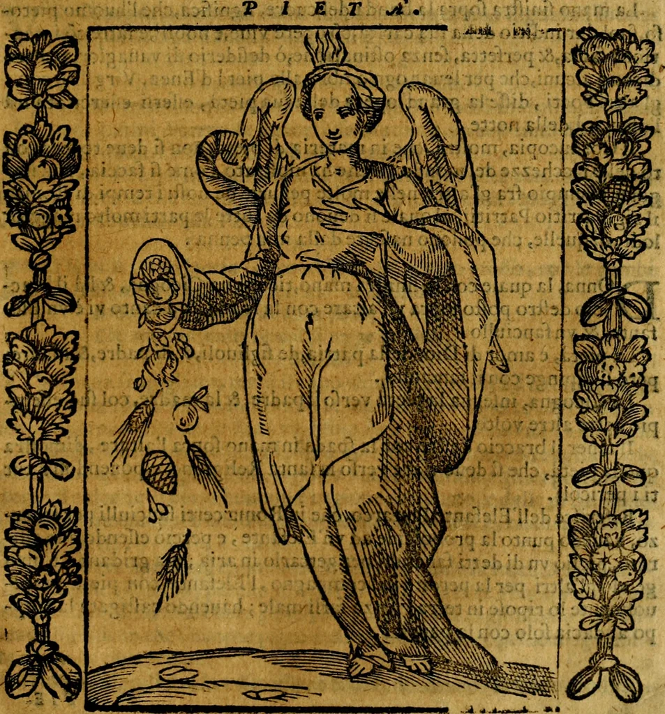 An illustration from Iconologia, overo Descrittione di diverse imagini cauate dall'antichità, & di propria inuentione,, 1603, leaf 420