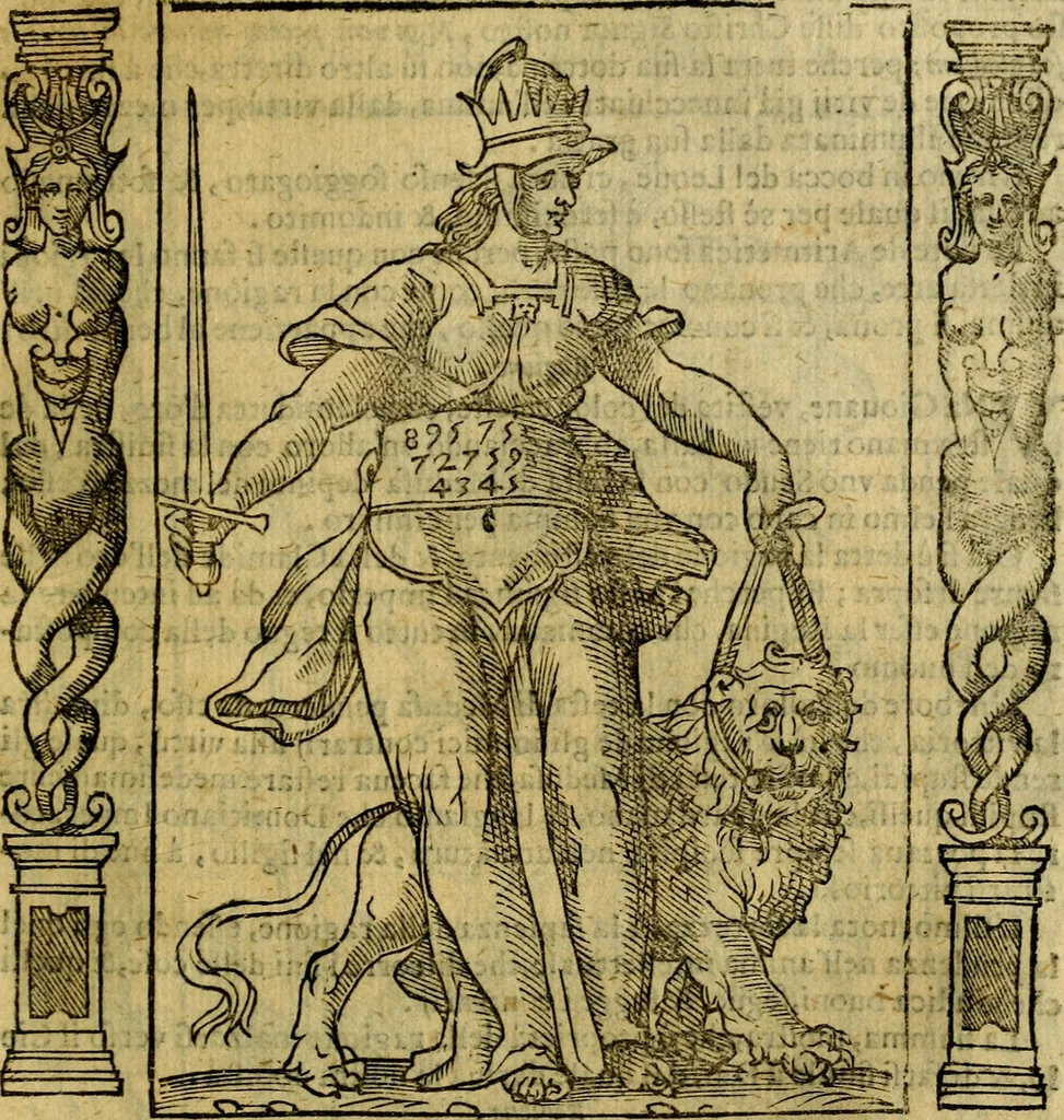 An illustration from Iconologia, overo Descrittione di diverse imagini cauate dall'antichità, & di propria inuentione,, 1603, leaf 444