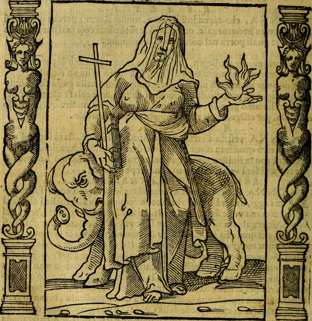 An illustration from Iconologia, overo Descrittione di diverse imagini cauate dall'antichità, & di propria inuentione,, 1603, leaf 449