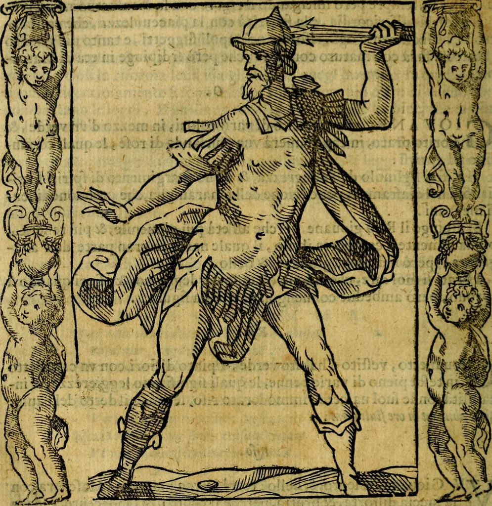 An illustration from Iconologia, overo Descrittione di diverse imagini cauate dall'antichità, & di propria inuentione,, 1603, leaf 457