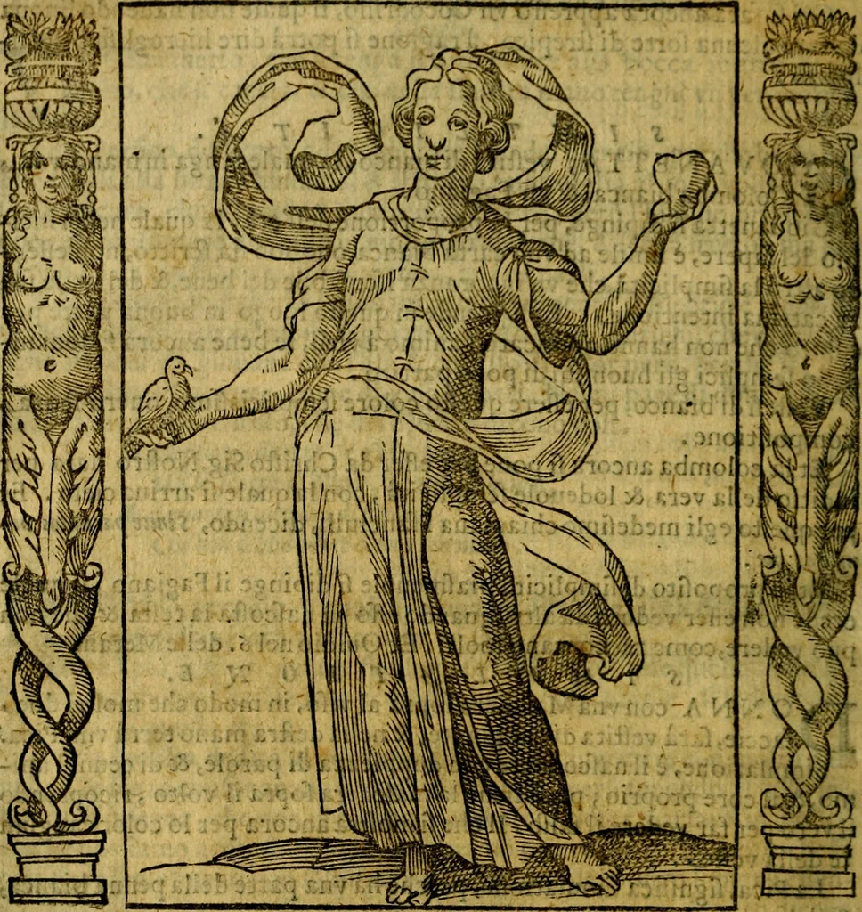 An illustration from Iconologia, overo Descrittione di diverse imagini cauate dall'antichità, & di propria inuentione,, 1603, leaf 475