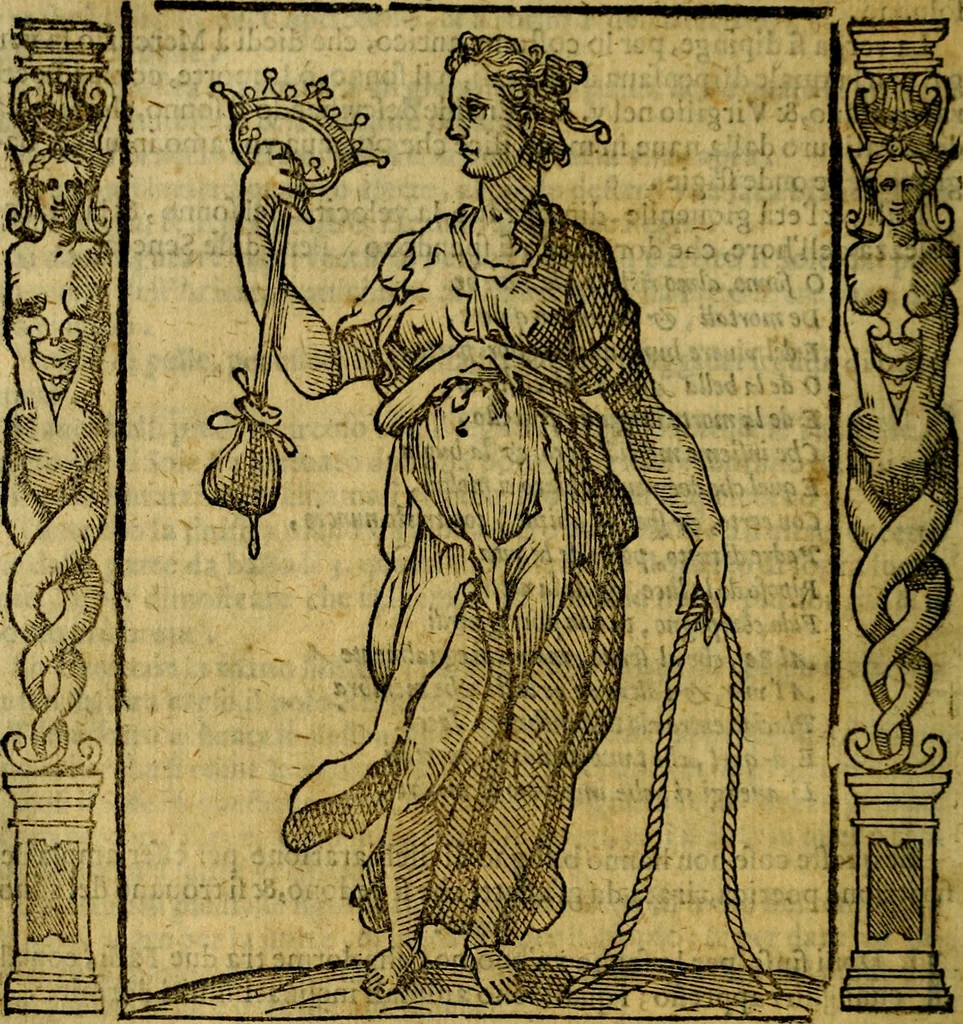 An illustration from Iconologia, overo Descrittione di diverse imagini cauate dall'antichità, & di propria inuentione,, 1603, leaf 485