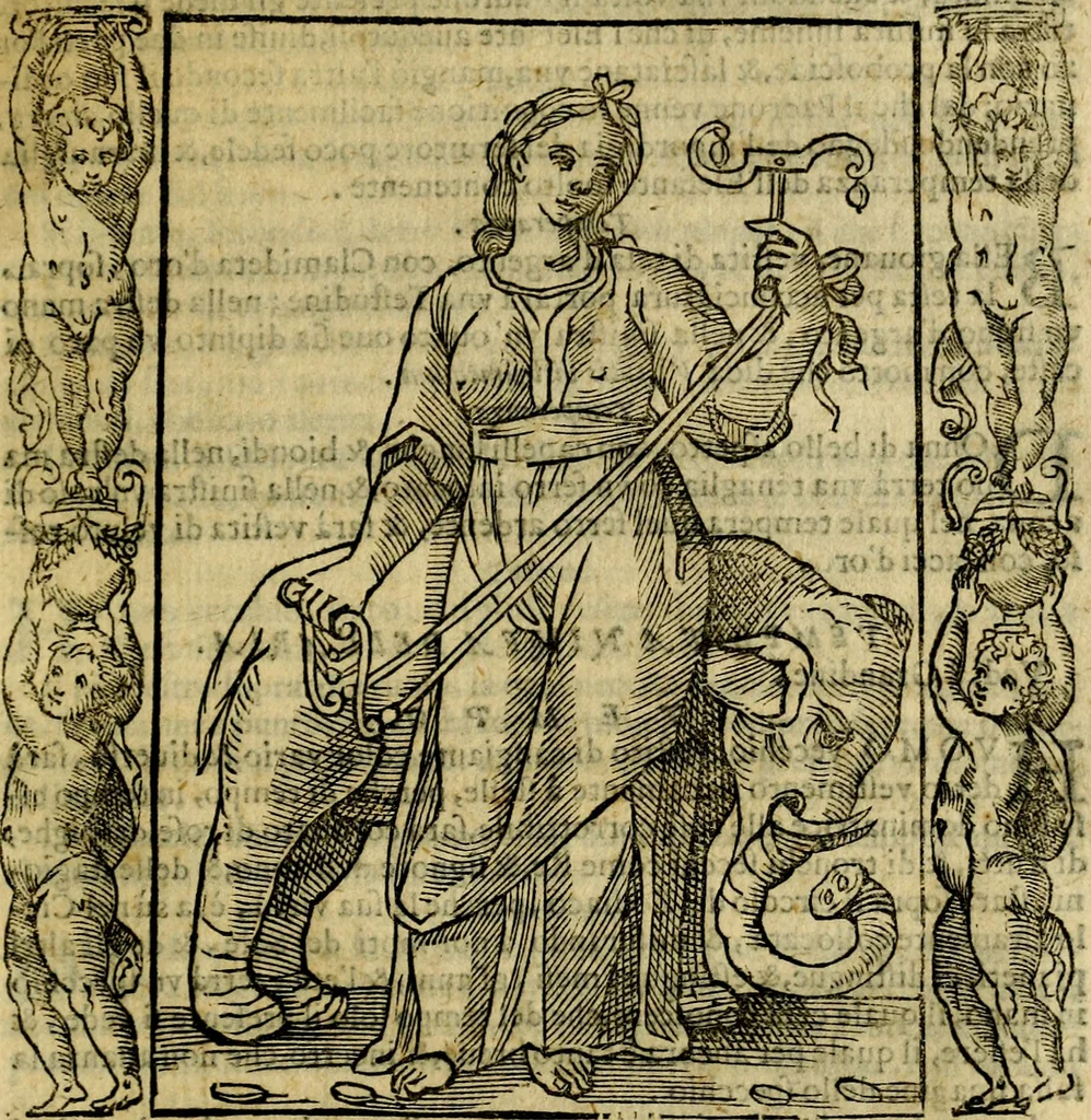 An illustration from Iconologia, overo Descrittione di diverse imagini cauate dall'antichità, & di propria inuentione,, 1603, leaf 500