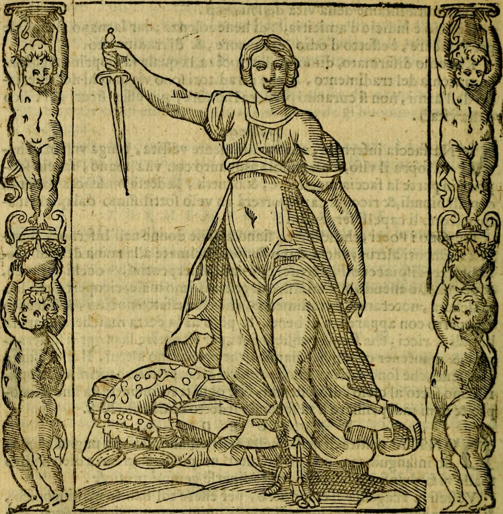 An illustration from Iconologia, overo Descrittione di diverse imagini cauate dall'antichità, & di propria inuentione,, 1603, leaf 509