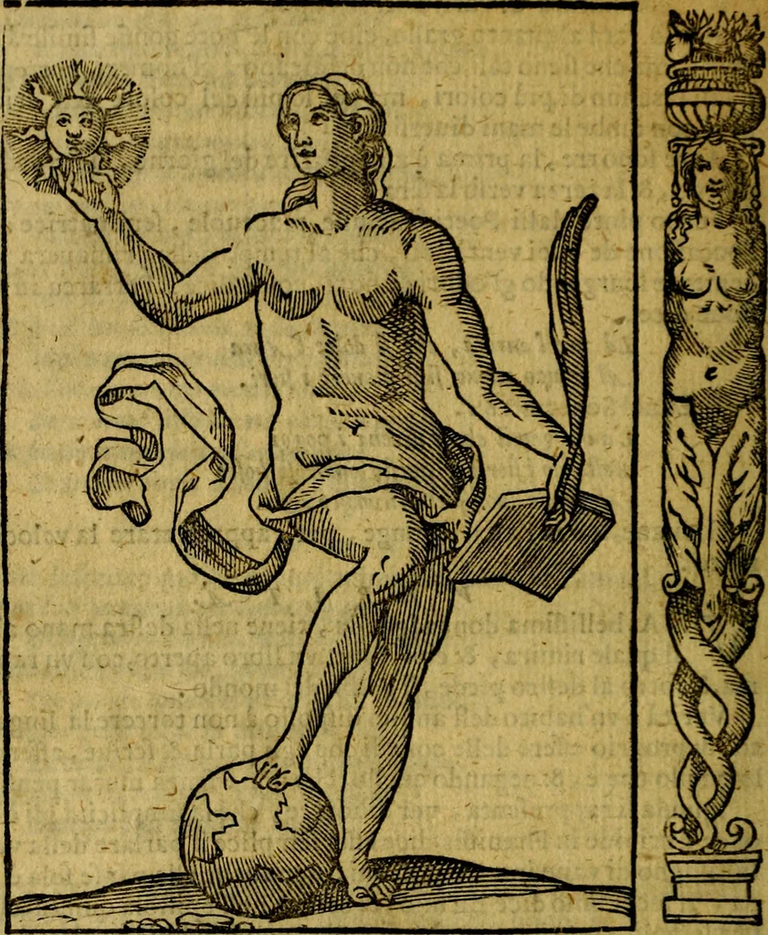 An illustration from Iconologia, overo Descrittione di diverse imagini cauate dall'antichità, & di propria inuentione,, 1603, leaf 519