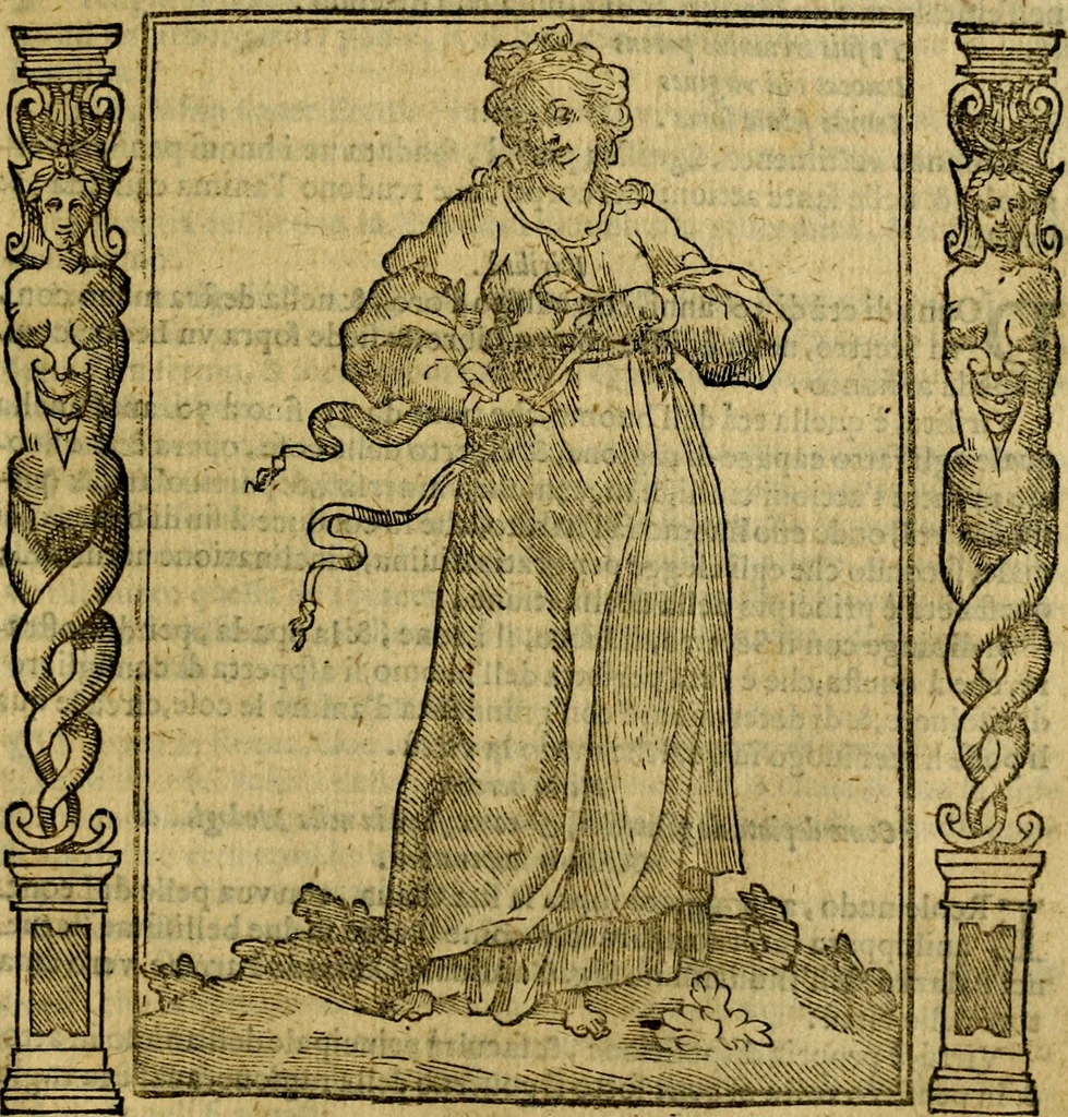 An illustration from Iconologia, overo Descrittione di diverse imagini cauate dall'antichità, & di propria inuentione,, 1603, leaf 524