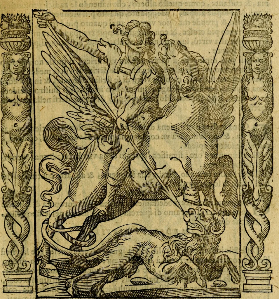 An illustration from Iconologia, overo Descrittione di diverse imagini cauate dall'antichità, & di propria inuentione,, 1603, leaf 528