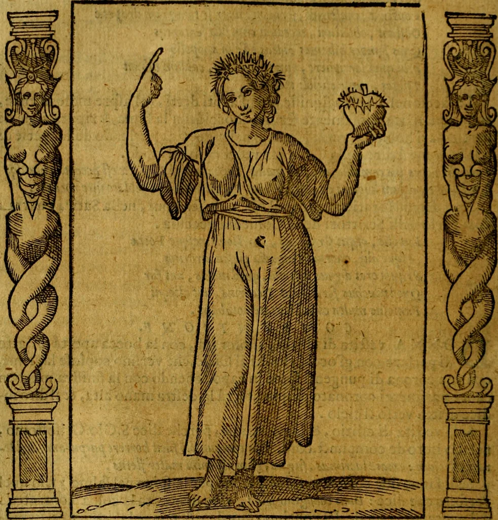 An illustration from Iconologia, overo Descrittione di diverse imagini cauate dall'antichità, & di propria inuentione,, 1603, leaf 97