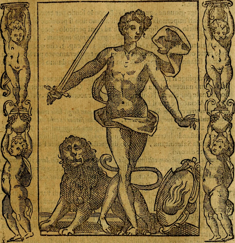 An illustration from Iconologia, overo Descrittione di diverse imagini cauate dall'antichità, & di propria inuentione,, 1603, leaf 98