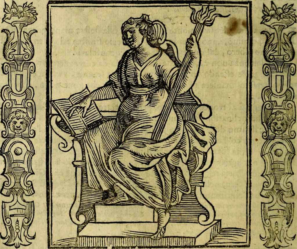 An illustration from Iconologia, overo, Descrittione d'imagini delle virtu', vitii, affetti, passioni humane, corpi celesti, mondo e sue parti, 1611, leaf 115