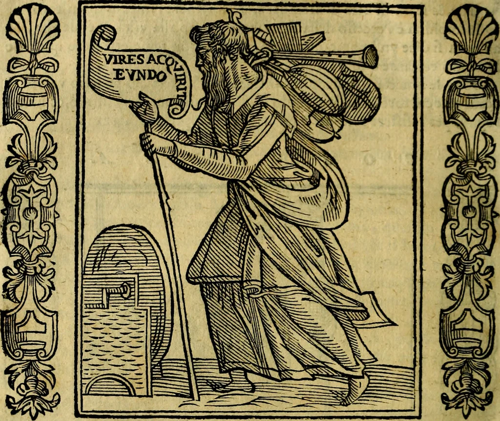 An illustration from Iconologia, overo, Descrittione d'imagini delle virtu', vitii, affetti, passioni humane, corpi celesti, mondo e sue parti, 1611, leaf 135