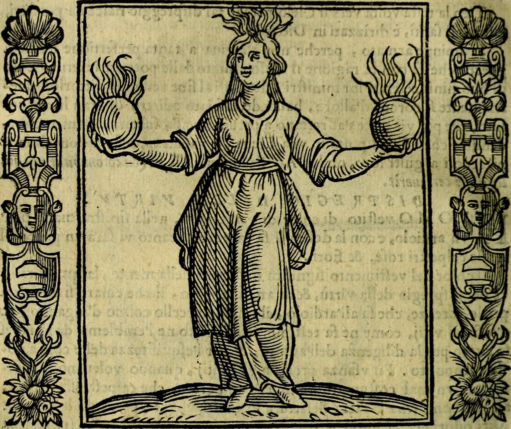 An illustration from Iconologia, overo, Descrittione d'imagini delle virtu', vitii, affetti, passioni humane, corpi celesti, mondo e sue parti, 1611, leaf 159