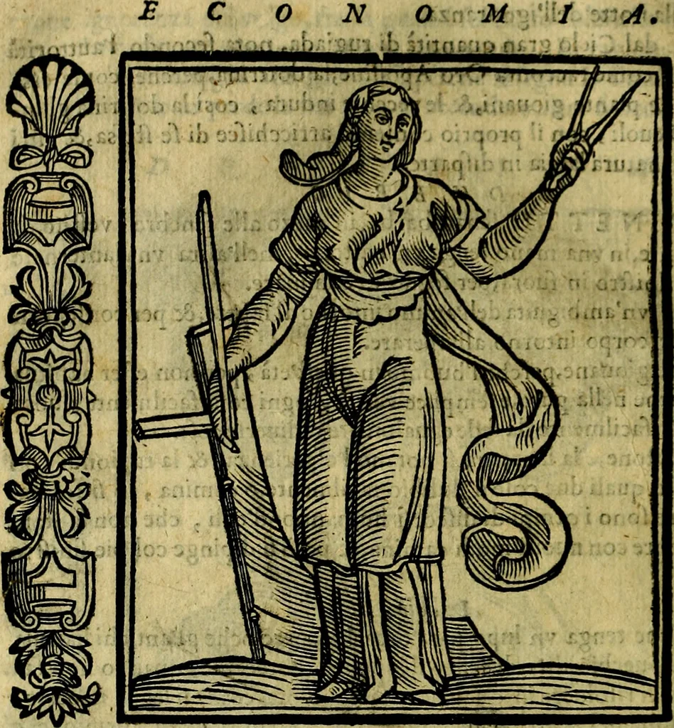 An illustration from Iconologia, overo, Descrittione d'imagini delle virtu', vitii, affetti, passioni humane, corpi celesti, mondo e sue parti, 1611, leaf 165