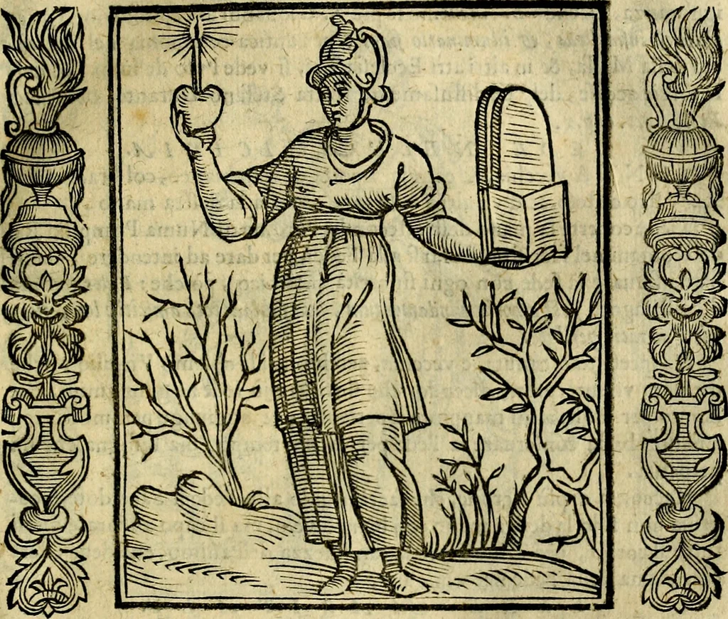 An illustration from Iconologia, overo, Descrittione d'imagini delle virtu', vitii, affetti, passioni humane, corpi celesti, mondo e sue parti, 1611, leaf 198