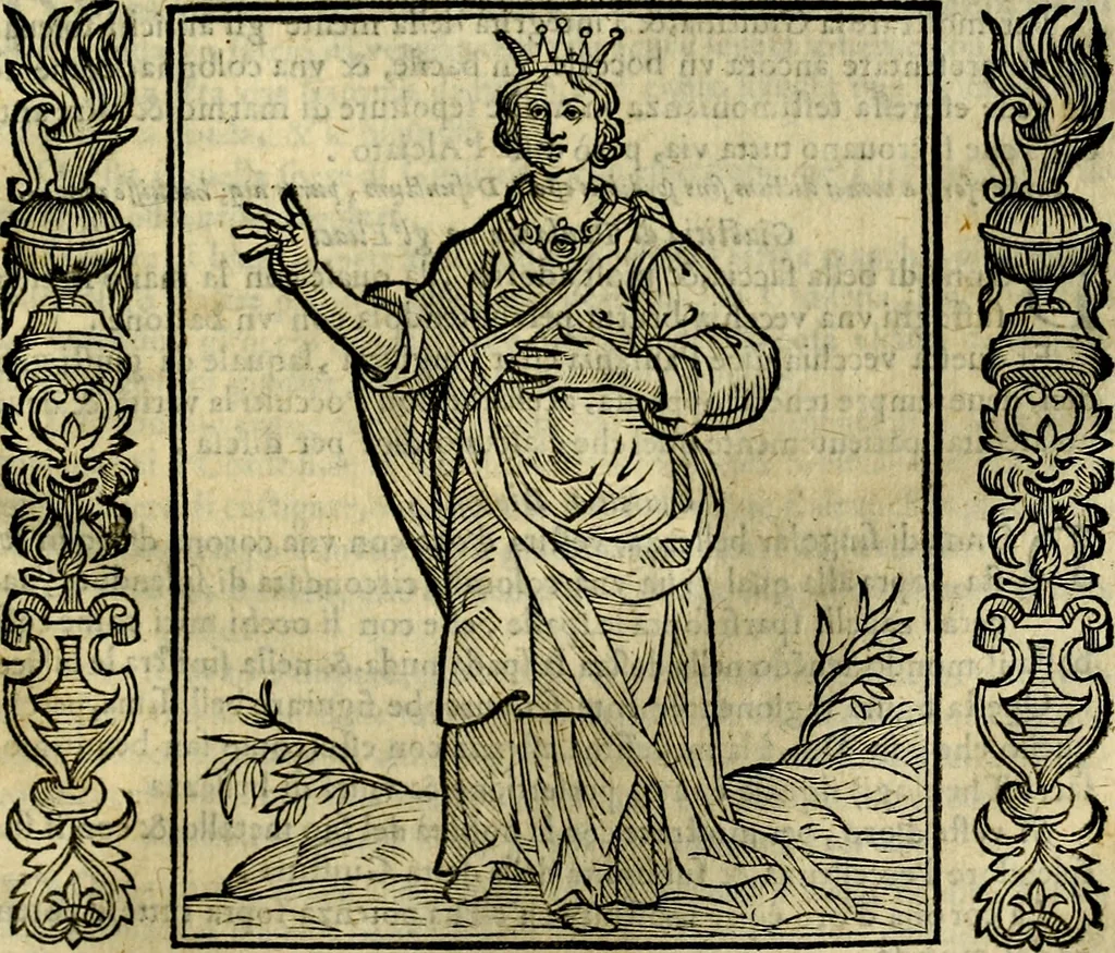 An illustration from Iconologia, overo, Descrittione d'imagini delle virtu', vitii, affetti, passioni humane, corpi celesti, mondo e sue parti, 1611, leaf 236