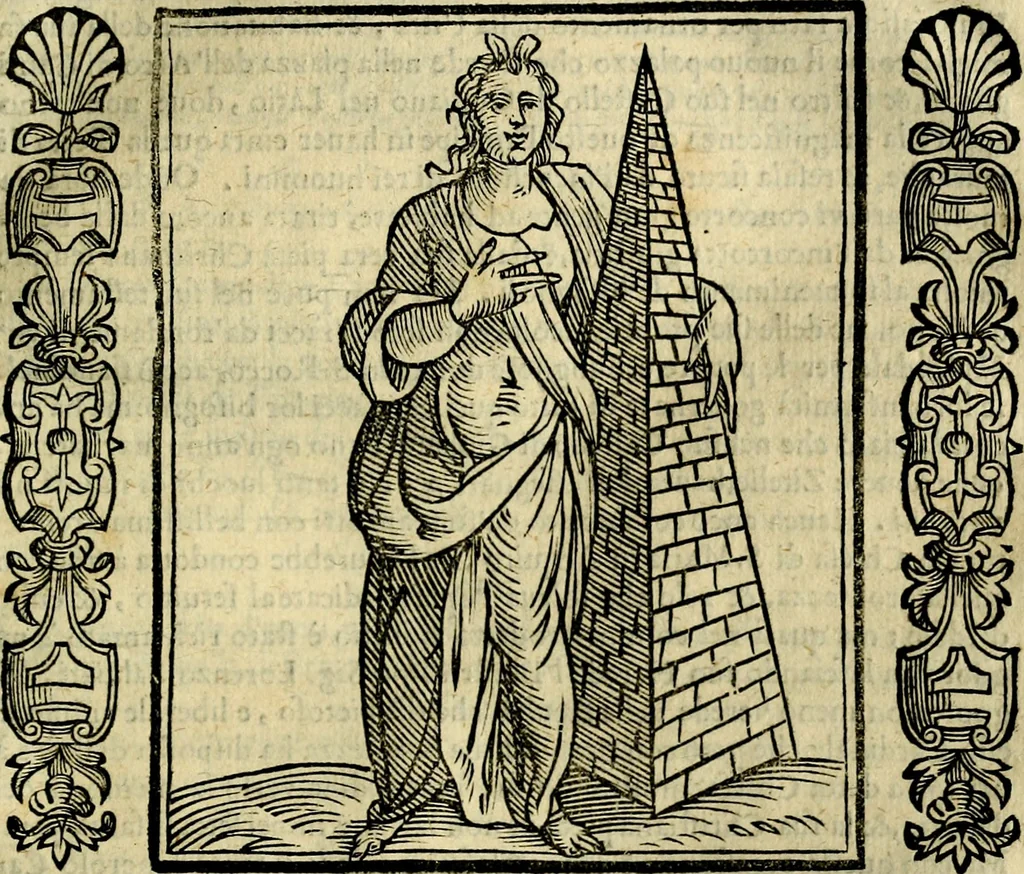 An illustration from Iconologia, overo, Descrittione d'imagini delle virtu', vitii, affetti, passioni humane, corpi celesti, mondo e sue parti, 1611, leaf 240