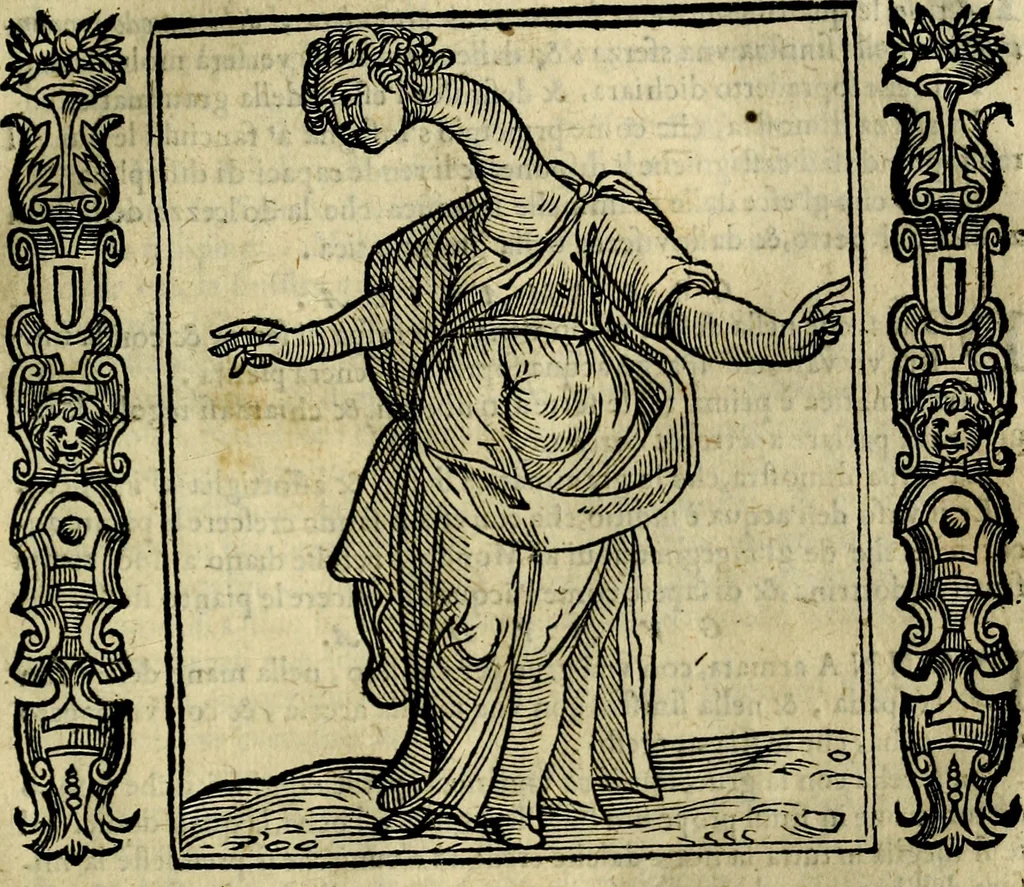 An illustration from Iconologia, overo, Descrittione d'imagini delle virtu', vitii, affetti, passioni humane, corpi celesti, mondo e sue parti, 1611, leaf 244