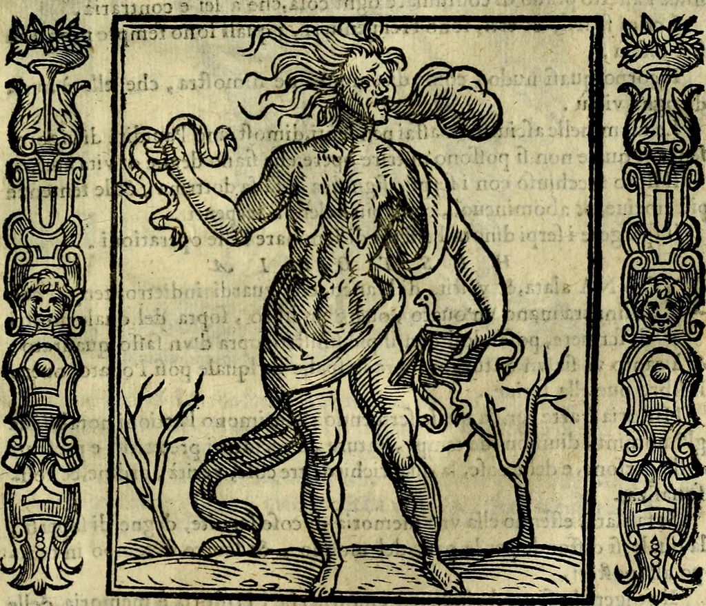 An illustration from Iconologia, overo, Descrittione d'imagini delle virtu', vitii, affetti, passioni humane, corpi celesti, mondo e sue parti, 1611, leaf 268