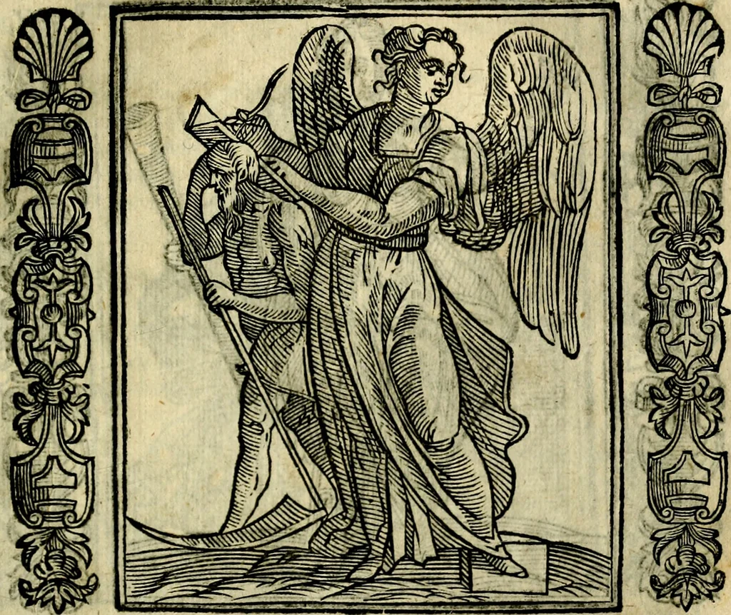 An illustration from Iconologia, overo, Descrittione d'imagini delle virtu', vitii, affetti, passioni humane, corpi celesti, mondo e sue parti, 1611, leaf 270