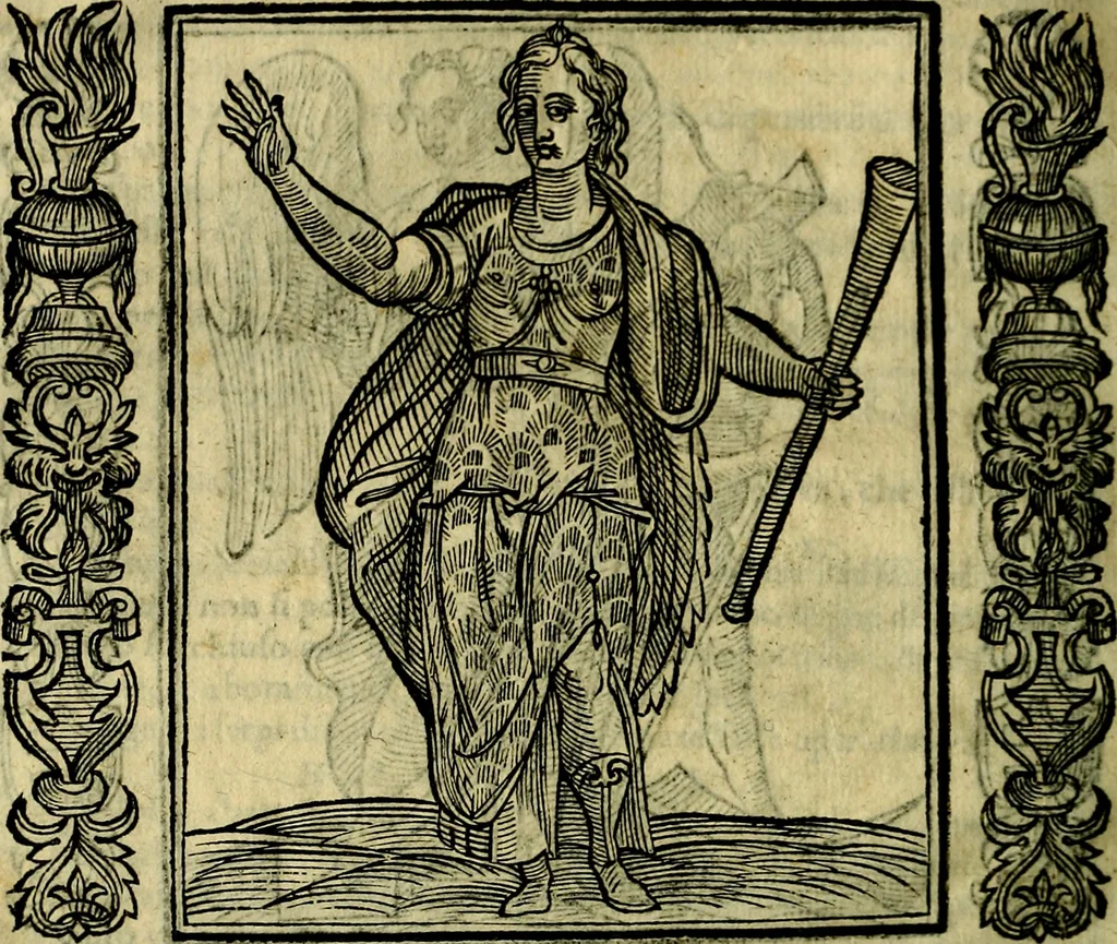 An illustration from Iconologia, overo, Descrittione d'imagini delle virtu', vitii, affetti, passioni humane, corpi celesti, mondo e sue parti, 1611, leaf 271