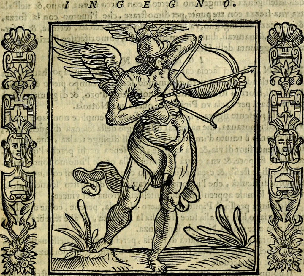 An illustration from Iconologia, overo, Descrittione d'imagini delle virtu', vitii, affetti, passioni humane, corpi celesti, mondo e sue parti, 1611, leaf 274