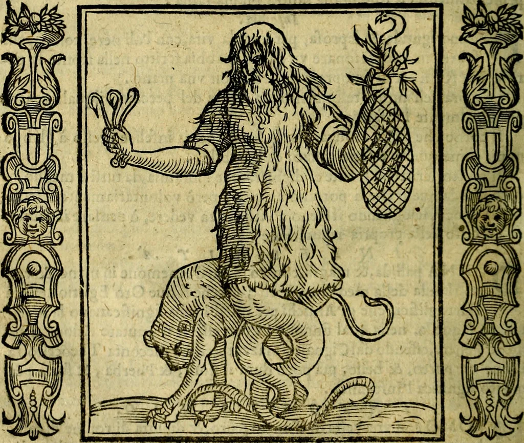 An illustration from Iconologia, overo, Descrittione d'imagini delle virtu', vitii, affetti, passioni humane, corpi celesti, mondo e sue parti, 1611, leaf 283