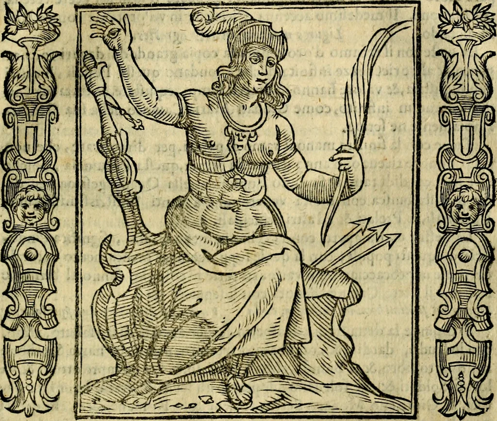 An illustration from Iconologia, overo, Descrittione d'imagini delle virtu', vitii, affetti, passioni humane, corpi celesti, mondo e sue parti, 1611, leaf 304