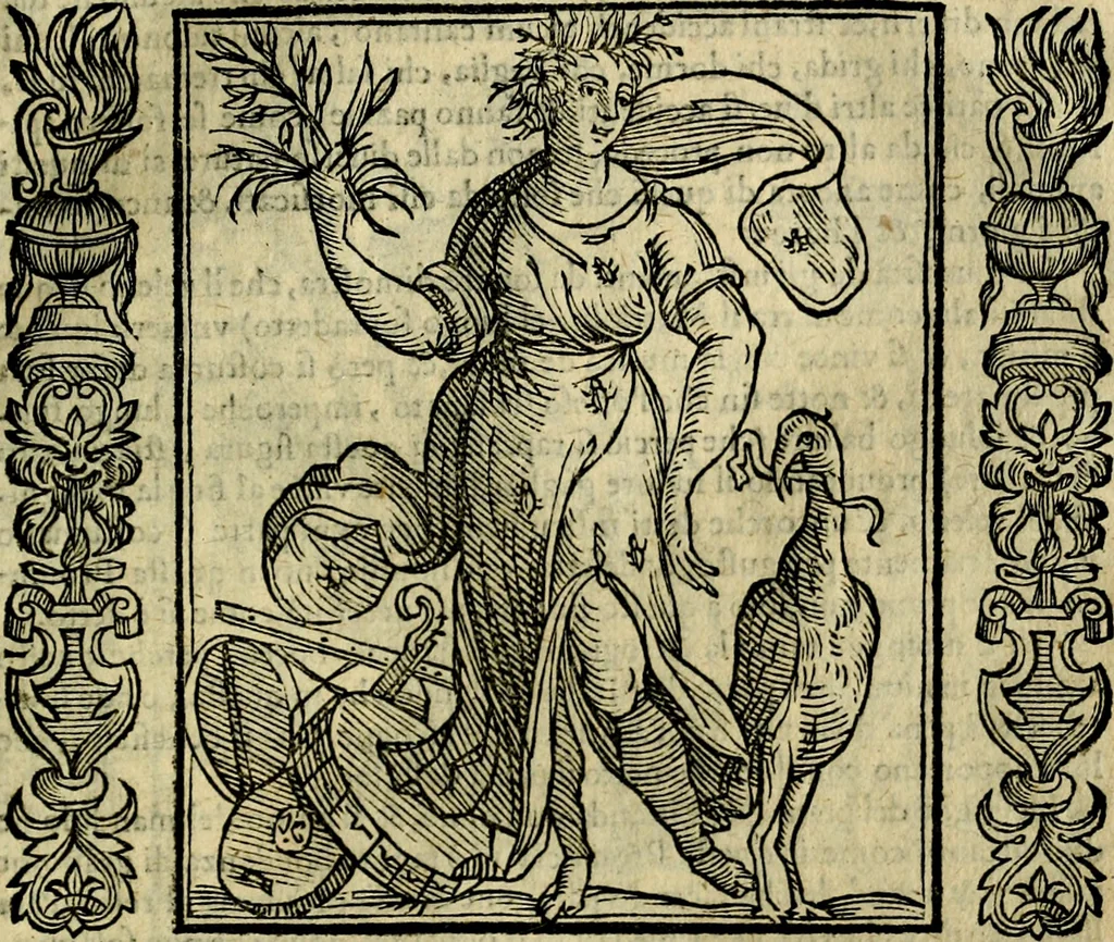 An illustration from Iconologia, overo, Descrittione d'imagini delle virtu', vitii, affetti, passioni humane, corpi celesti, mondo e sue parti, 1611, leaf 320