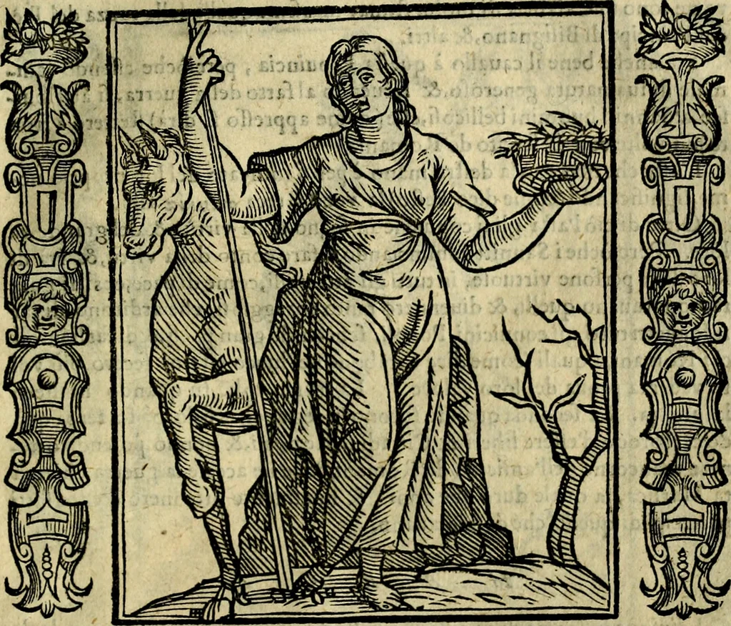 An illustration from Iconologia, overo, Descrittione d'imagini delle virtu', vitii, affetti, passioni humane, corpi celesti, mondo e sue parti, 1611, leaf 322