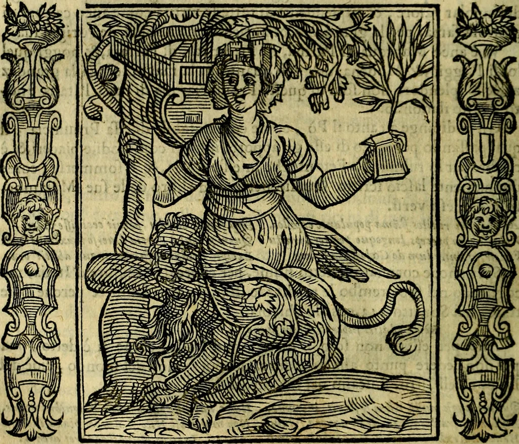 An illustration from Iconologia, overo, Descrittione d'imagini delle virtu', vitii, affetti, passioni humane, corpi celesti, mondo e sue parti, 1611, leaf 331