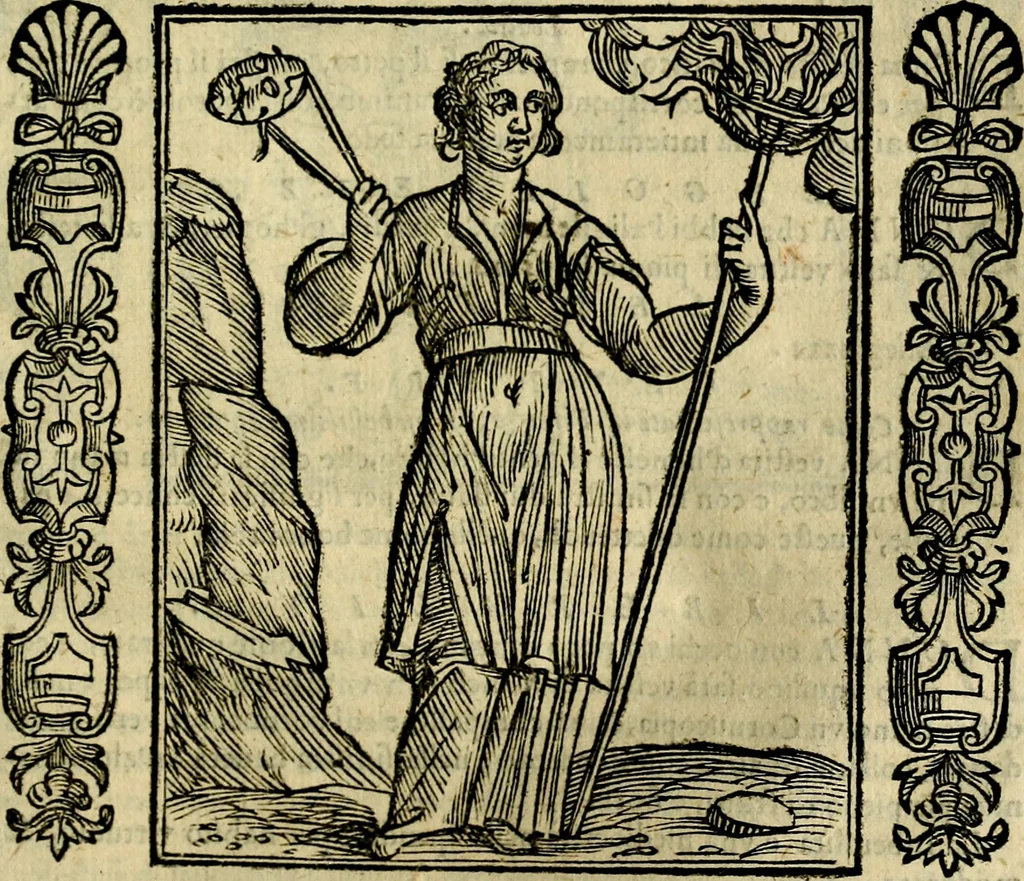An illustration from Iconologia, overo, Descrittione d'imagini delle virtu', vitii, affetti, passioni humane, corpi celesti, mondo e sue parti, 1611, leaf 344