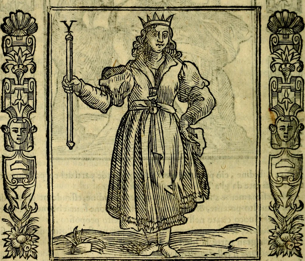 An illustration from Iconologia, overo, Descrittione d'imagini delle virtu', vitii, affetti, passioni humane, corpi celesti, mondo e sue parti, 1611, leaf 351