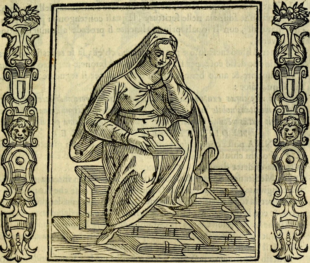 An illustration from Iconologia, overo, Descrittione d'imagini delle virtu', vitii, affetti, passioni humane, corpi celesti, mondo e sue parti, 1611, leaf 366