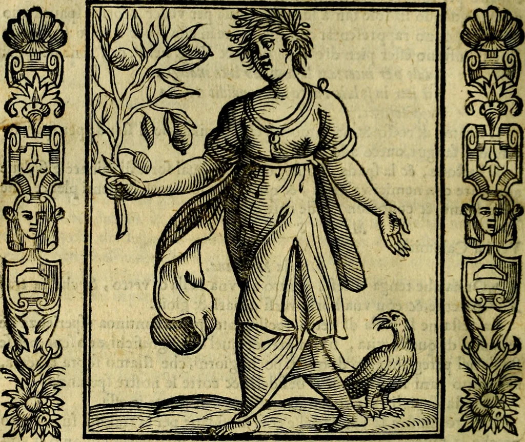 An illustration from Iconologia, overo, Descrittione d'imagini delle virtu', vitii, affetti, passioni humane, corpi celesti, mondo e sue parti, 1611, leaf 387