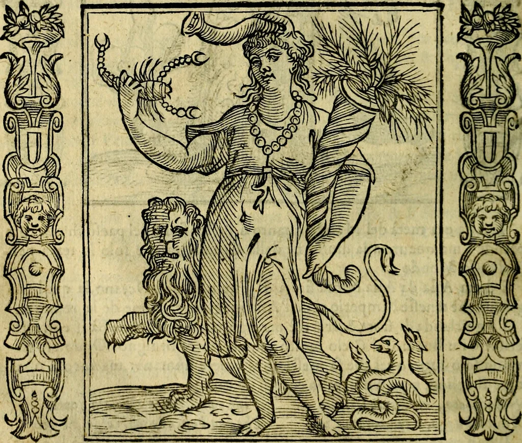 An illustration from Iconologia, overo, Descrittione d'imagini delle virtu', vitii, affetti, passioni humane, corpi celesti, mondo e sue parti, 1611, leaf 391