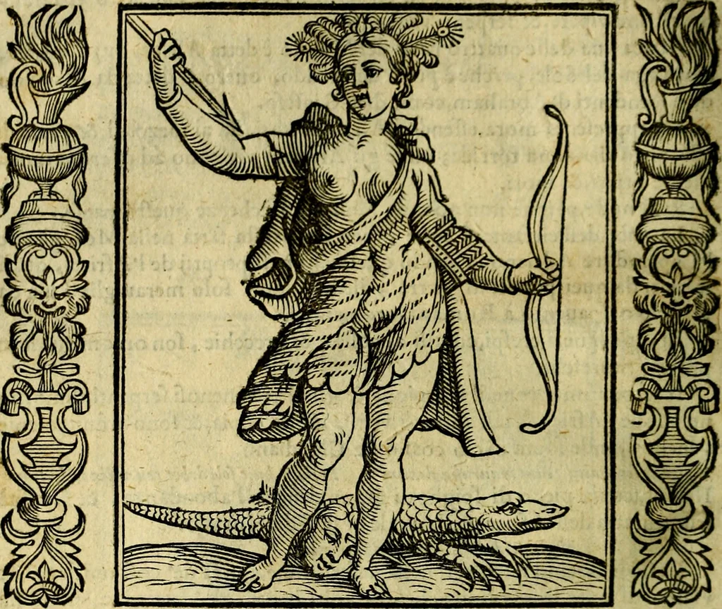 An illustration from Iconologia, overo, Descrittione d'imagini delle virtu', vitii, affetti, passioni humane, corpi celesti, mondo e sue parti, 1611, leaf 393