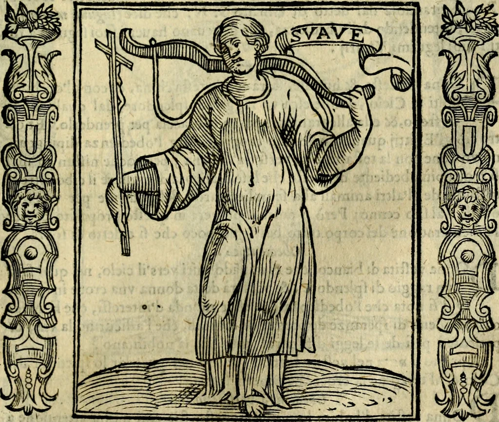 An illustration from Iconologia, overo, Descrittione d'imagini delle virtu', vitii, affetti, passioni humane, corpi celesti, mondo e sue parti, 1611, leaf 420