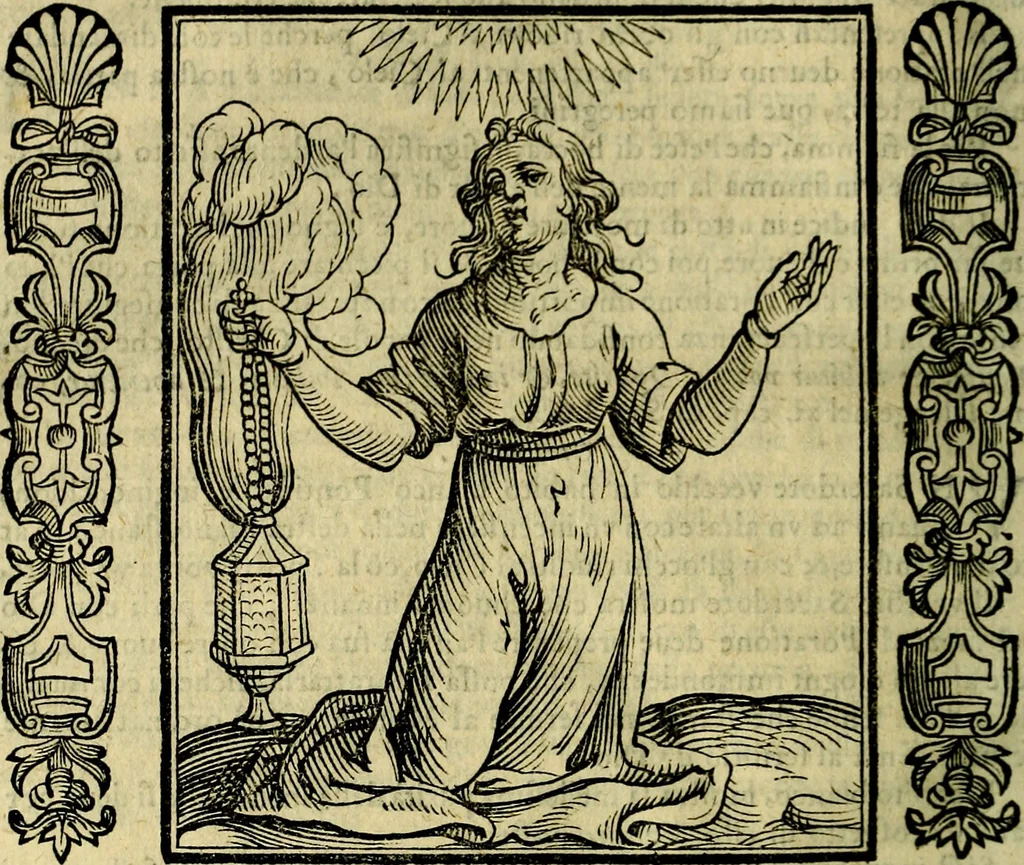 An illustration from Iconologia, overo, Descrittione d'imagini delle virtu', vitii, affetti, passioni humane, corpi celesti, mondo e sue parti, 1611, leaf 429