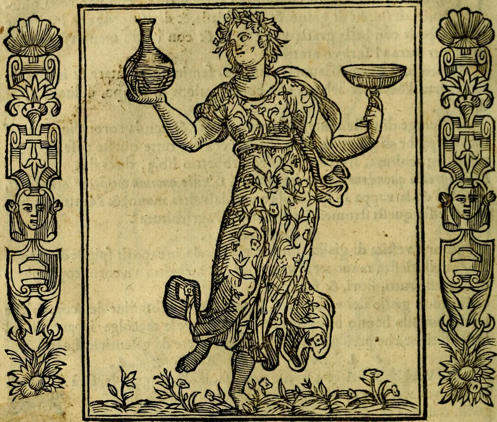 An illustration from Iconologia, overo, Descrittione d'imagini delle virtu', vitii, affetti, passioni humane, corpi celesti, mondo e sue parti, 1611, leaf 47