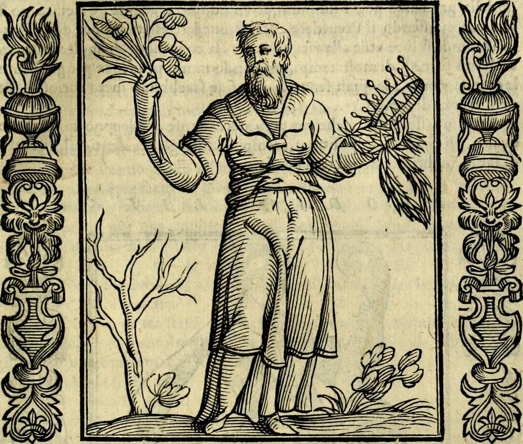 An illustration from Iconologia, overo, Descrittione d'imagini delle virtu', vitii, affetti, passioni humane, corpi celesti, mondo e sue parti, 1611, leaf 470